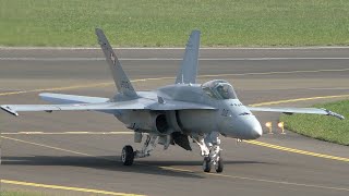 AIRPOWER 24 | Swiss Air Force F/A-18C Hornet J-5013 landing at Zeltweg Air Base