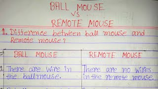 Ball mouse vs remote mouse|difference between ball mouse & remote mouse|ball mouse vs wireless mouse