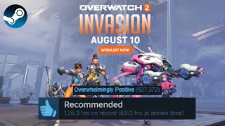 Most Positive Overwatch 2 Reviews on Steam