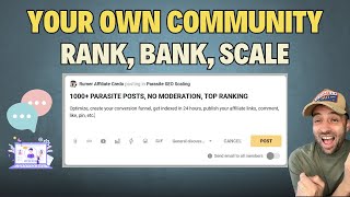 Create/Rank your Skool Community with 1000+ of Posts(Parasite SEO)