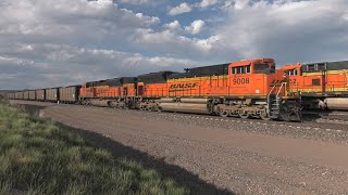 BNSF trains in Edgemont and Igloo, SD