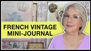 ADDING to JUNK JOURNAL Pages | French Vintage Mini Journal