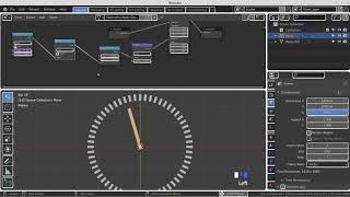 Geometry nodes clockwork: The seconds hand movement