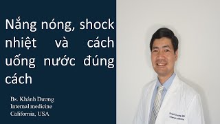 Nắng nóng, shock nhiệt và cách uống nước đúng cách