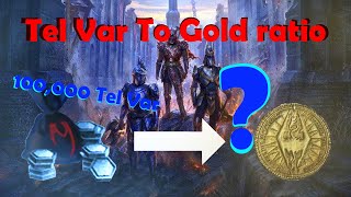 Tel Var to Gold Ratio | Turning 100,000 Tel Var Stones to Gold Guide | ESO | 2021