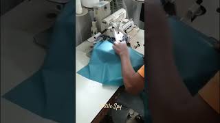 Overlock Sewing Process in an Efficient Way 👌👌💯 #shorts #reels #viral #sewing #garments #textile