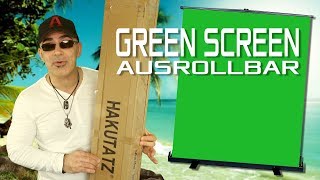 Ausfahrbarer Green Screen von Hakutatz | Ein Traum für Let's Player u. Streamer | Unboxing | Test