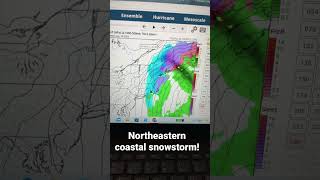 Northeastern coastal snowstorm tomorrow!!!