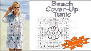 Crochet Beach Cover-Up Tunic Wika crochet LIVE