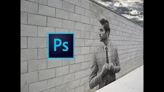 Graffiti Effect | How to put an image into wall | Photoshop tutorial