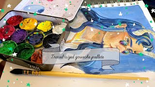 Making Travel-sized Gouache Pallete ✨️ First video on YouTube