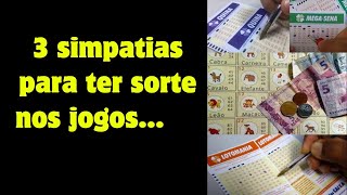 Simpatias 3 simpatias para ter sorte nos jogos