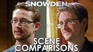 Snowden (2016) and Citizenfour (2014) - scene comparisons