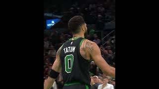 TATUM DROPS NIANG to the ground with a buzzer beater 3 Celtics vs Caveliers #shorts #cavs #celtics