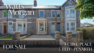 Walk-through property video tour of 3 Clive Place - Penarth