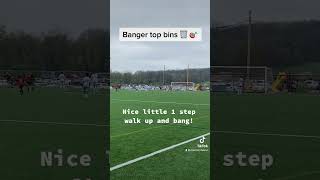 Left footed banger top bins. Left footed players just strike the ball better!