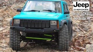 Jeep Cherokee 3 Door | Axial scx10 Off Road with BGM | 1:10 스케일 알씨카 크롤러 오프로드 호주를 달린다