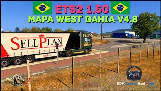 ETS2 1.50 MAPA WEST BAHIA V4.8 STAND-ALONE MAP | Logitech g29 gameplay