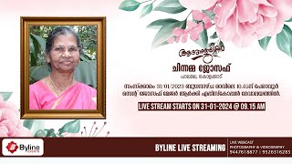 CHINNAMMA JOSEPH | FUNERAL SERVICE LIVE STREAMING | 31-01-2024