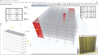 CSI ETABS - 22 Shear Wall design with Simplified C & T, Uniform Reinforcing & General Reinforcing