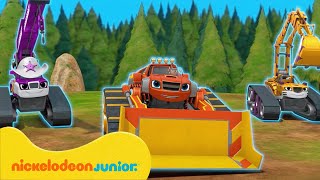 Blaze et les Monster Machines | Le Meilleur de l'Equipe de Construction de Blaze ! | Nickelodeon Jr.