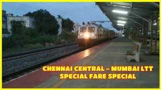 Chennai Central - Mumbai LTT Skips Perambur Carriage Works | Special fare | info in description