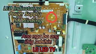 Power Supply LED Indicator 5 Times Blinking, LG LED TV (Tagalog)