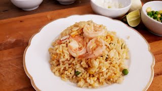 EP.99. How to make shrimp fried rice EASY recipe.-Thai Food l Tasty Food.