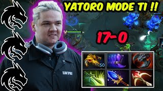 This is How Yatoro plays Gyrocopter Hyper Speed Farm Full slot build - Mode TI Dota 2