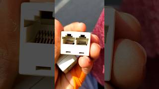 Rj45 1*2 connector #shorts #short #trending #wifi #internet #video #shortvideo #opticalfiber