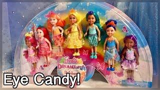 Review of Rainbow Cove Chelsea Dolls ~ Barbie Dreamtopia ~ Just because I liked the colors! 7 pack