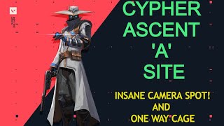 Cypher Ascent A Site Setup With One Way Cage (INSANE CAMERA SPOT)