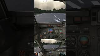 NEW Plane RJ 146 first time landing 🛬 #msfs #microsoftflightsimulator ￼