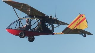 Mid-Day flight in Ultralight aircraft is rough. Big wind !