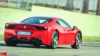 🔥 Ferrari 458 Italia: Titanium Exhaust Symphony 🚗💨 Revs, Downshifts, and Fly Bys!