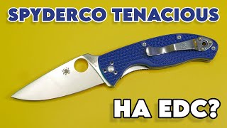 ПОРОДИСТЫЙ EDC НОЖ - SPYDERCO TENACIOUS - ХОРОШАЯ ЭРГОНОМИКА и ФИРМЕННЫЙ КЛИНОК