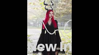 Black Gothic Dress Witch Clothing Goddess Cosplay Costumes Medieval Dress Outfit