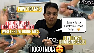 Budget Travel Electronic Gadgets😍 Hoco India Products👍