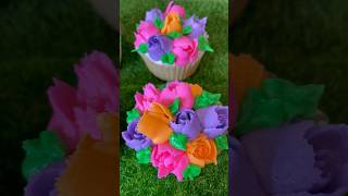 Flower cupcakes.#cupcakes #flowers