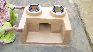 How to make Chulha at home । Kitchen design with Desi chulha। Smokeless Chulha #viral chulha #Viral