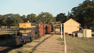 Australian Diesels: Vintage XYZ cars operate on the Victorian Goldfields Railway - 28.02.2016