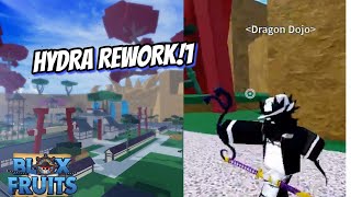 NOVA HYDRA ISLAND E REWORK DE ARMAS CONFIRMADO  - BLOX FRUITS SNEAK PEEK