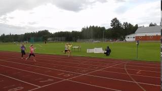 Pm-ottelut 7.7.2016, T11 60 m, Alisa, Sara-Sofia ja Riikka