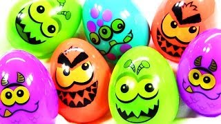 14 Halloween Surprise Eggs with Lemonheads Candy Toy Kinder Surprise