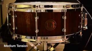 Davies Drums Co. 14" X 5.5" Walnut Stave Snare Drum Sound Sample