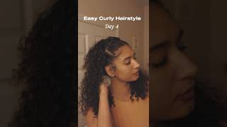 Day 4 of easy curly hairstyles 🧡 #curlyhairstyles #curlyhairtutorial