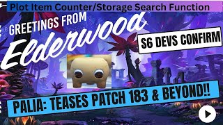 Palia S6 Confirms Elderwood. Patch 0.183 Teases Plot Item Counter and Storage Search Functions!