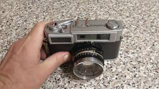 Konica S, 1959, 35mm rangefinder, loading film