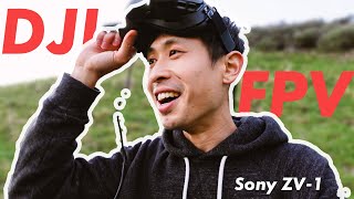 DJI FPV drone footage 4k | FPV-log 01 first Flight | Shot on Sony ZV-1 | with Mavic Air footage