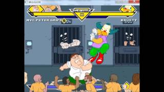 MUGEN Peter Griffin (me) VS Krusty The Clown